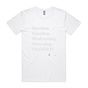 Brisbane Broncos - 'Monday Tuesday Wednesday Thursday THAIDAY!' T-Shirt  - AS Colour - Staple Tee