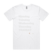 NRL - Brisbane Broncos - 'Monday Tuesday Wednesday Thursday THAIDAY' T-Shirt  - AS Colour - Staple Tee