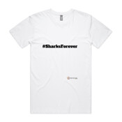 Cronulla Sharks - Hashtag '#SharksForever' T-Shirt - AS Colour - Staple Tee - AS Colour - Staple Tee
